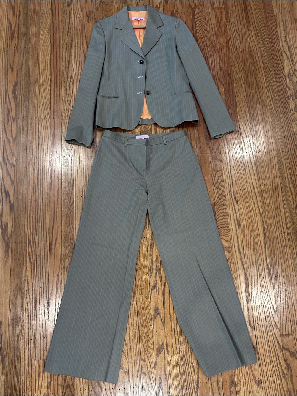 Kuhlman Women's Pinstripe Two-Piece Pantsuit - size 42 or US 10/12